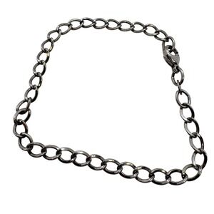 James Avery Sterling Silver Charm Bracelet 7 Inch Curb Link 925 4.84g